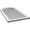 Ekena Millwork Octagonal Top Surface Mount PVC Gable Vent w/ 2"W x 1-1/2"P Brickmould Frame, 20"W x 38"H GVPOT20X3802SF - alternate 3